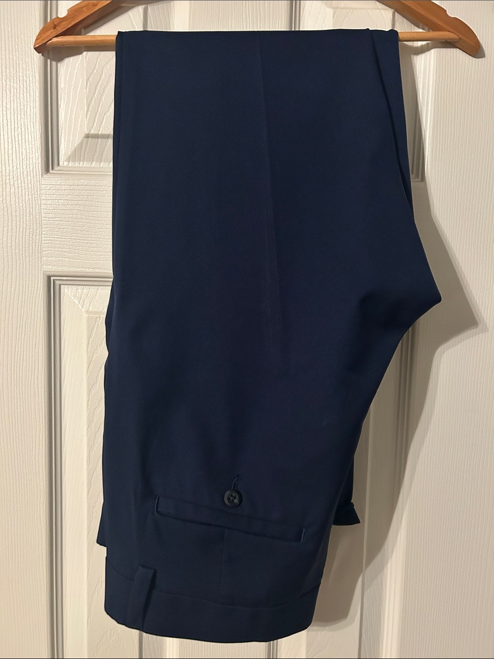 Haggar Navy Flat-Front Men's Dress pants 34/32